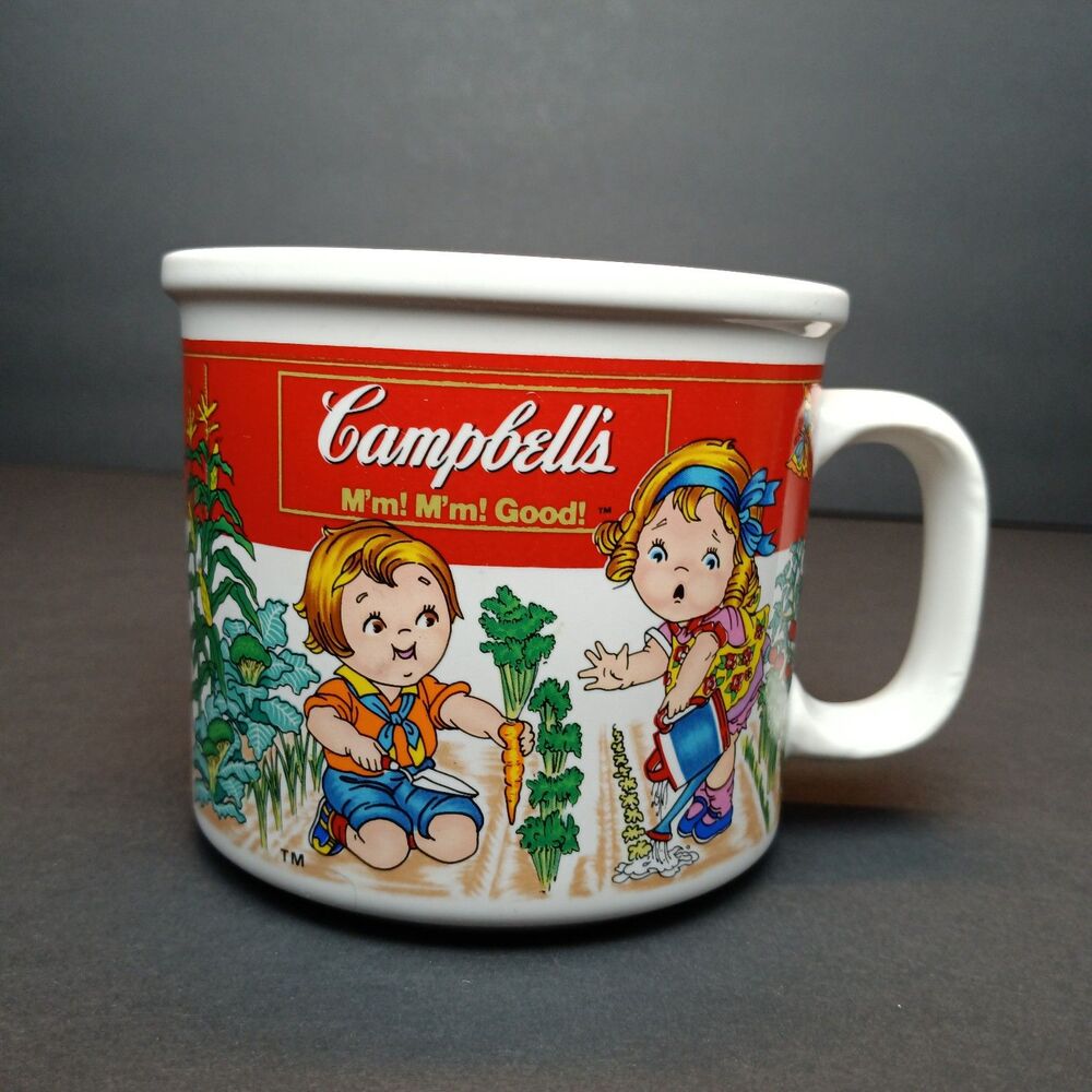 Vintage 1993 Westwood Designs Campbell's Soup Kids Gardening Designed Mug